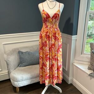 Z Supply Red and Yellow Maxi Dress